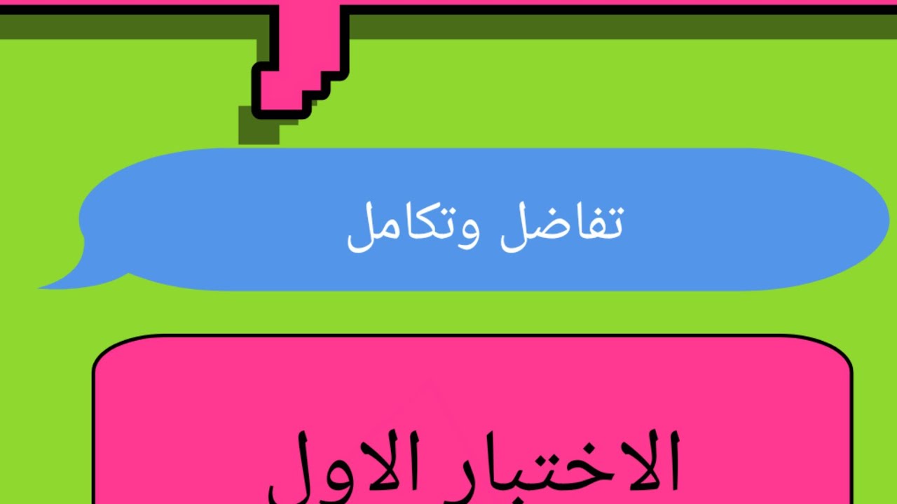 حل الاختبار الاول (تفاضل ) من الكتاب المدرسي للصف الثالث الثانوي