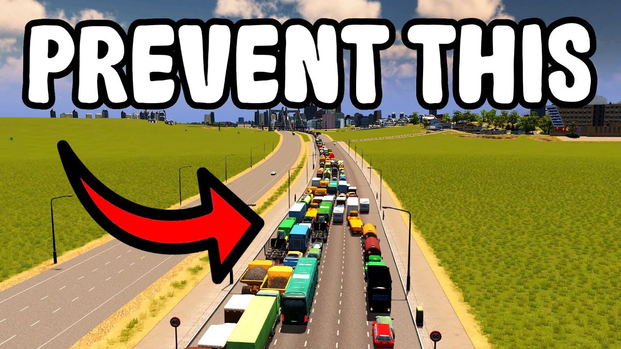 6 POWERFUL tips to AVOID traffic nightmares in Cities: Skylines
