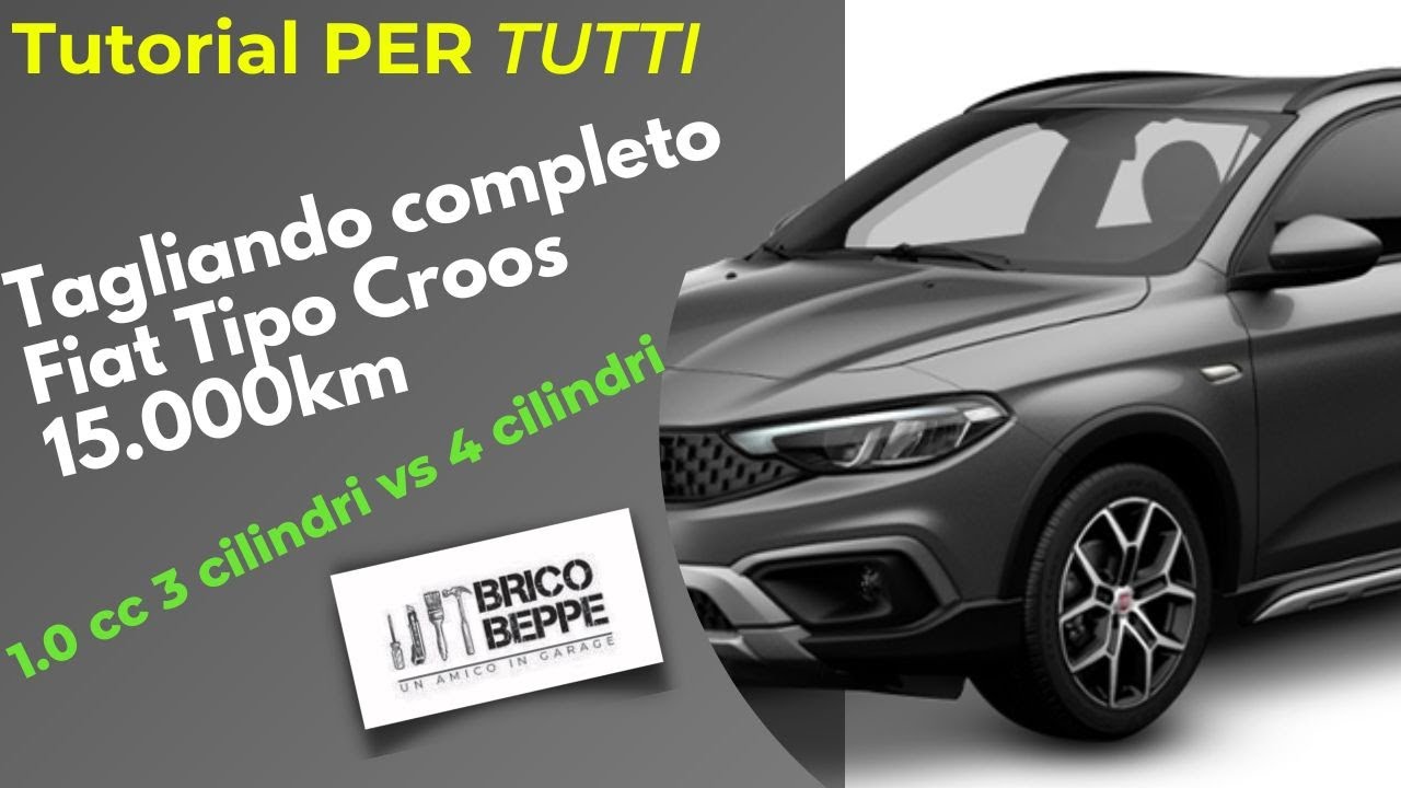 Tagliando Fiat Tipo Crooss- 1.0 turbo benzina 3 cilindri- Tutorial fatto dai bambini