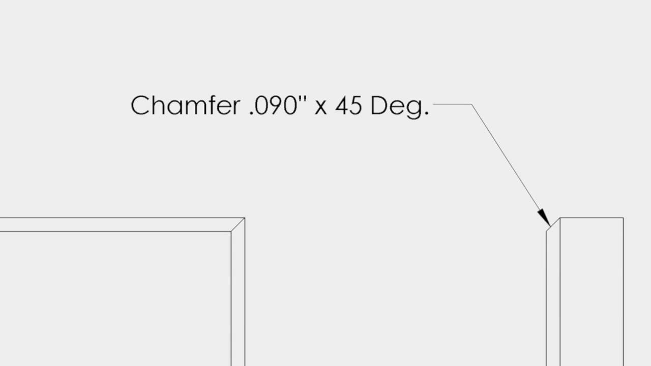 Dimensioning Chamfers
