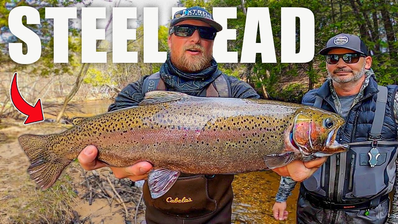 Spring Steelhead Fishing in Michigan | River Float Fishing Steelhead 2025