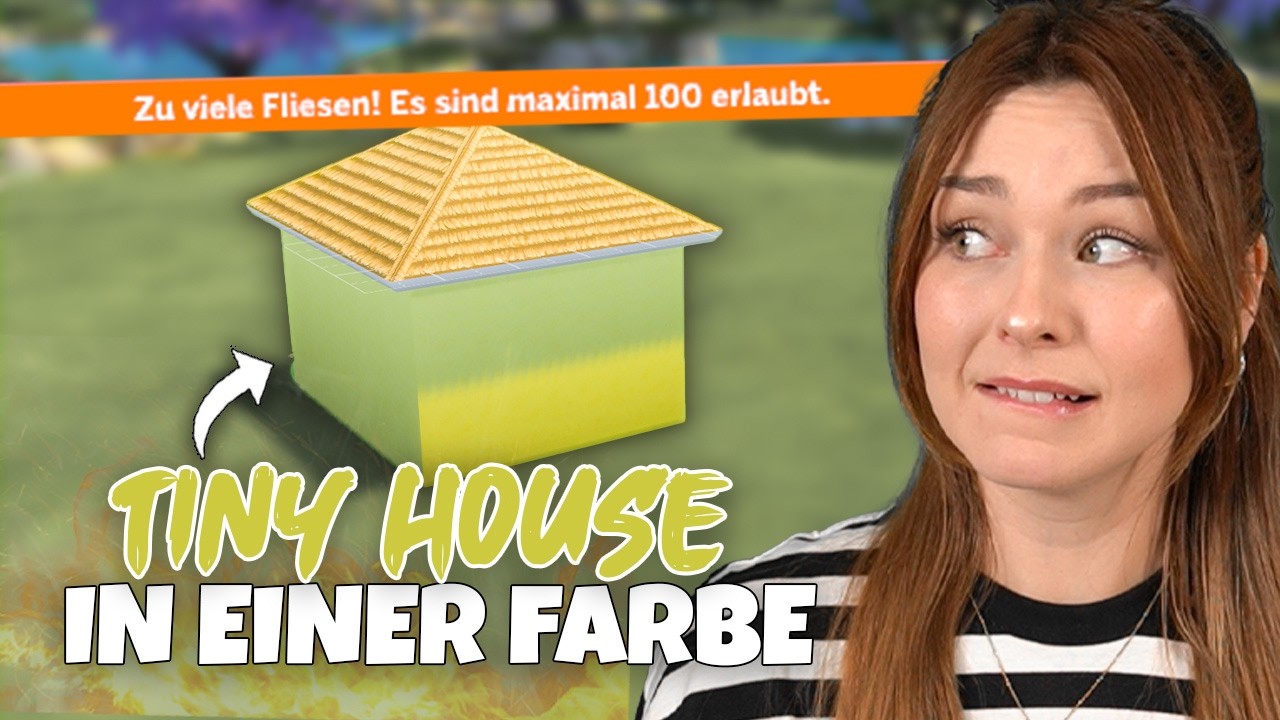 Ich baue ein Tiny House in Die Sims 4, aber alles ist in EINER FARBE! | simfinity