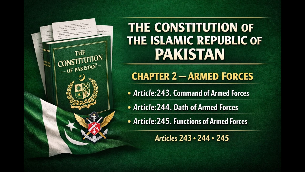 Articles 243–245 Explained | Command, Oath & Functions of Armed Forces