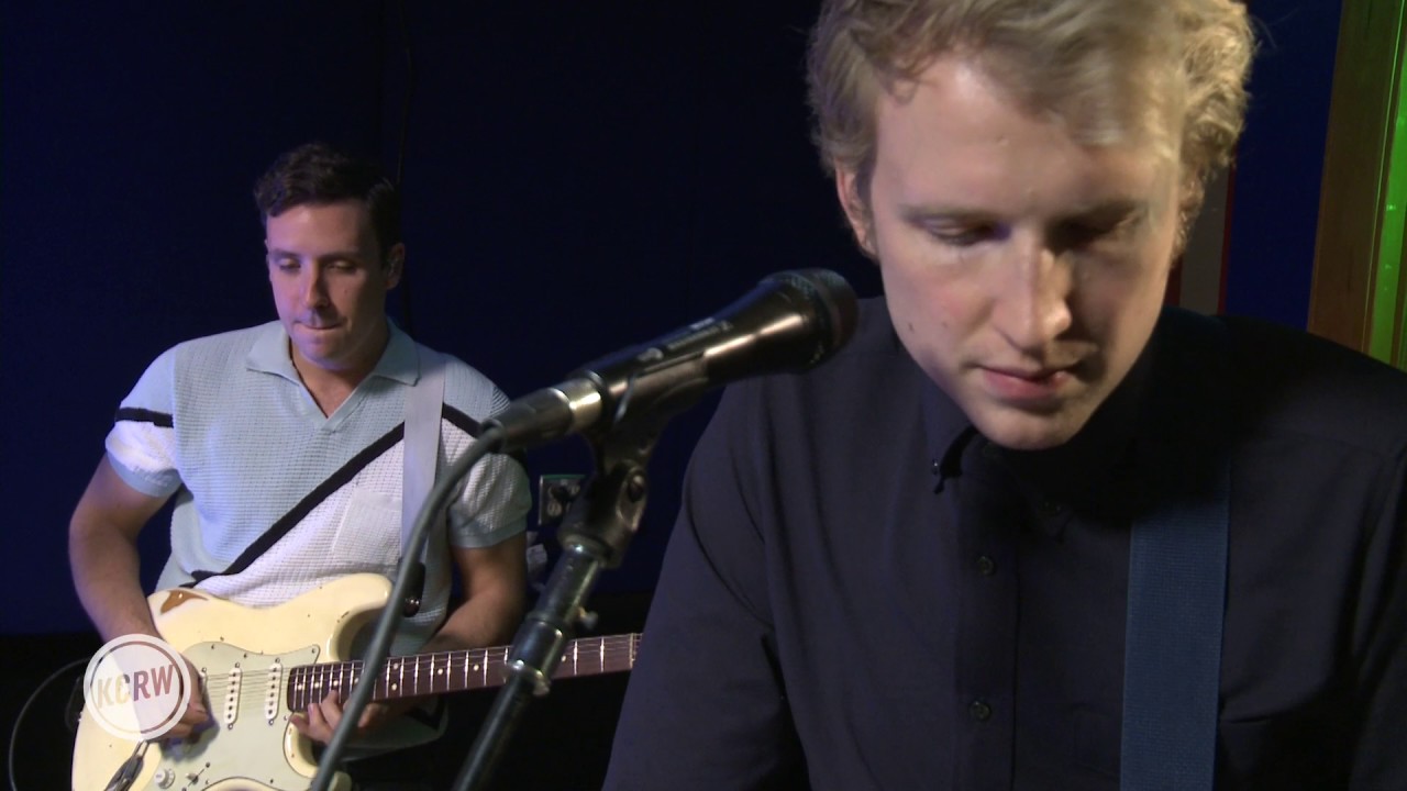 Two Door Cinema Club performing 