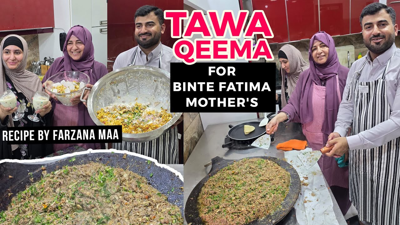 Tawa keema Recipe For Mothers - Farzana Maa Recipe | Help Us | Bint e Fatima Old Age Home