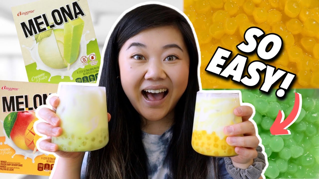 САМЫЙ ПРОСТОЙ РЕЦЕПТ БОБА ИЗ 2 ИНГРЕДИЕНТОВ! Как приготовить мороженое Melona Ice Cream Tapioca P...