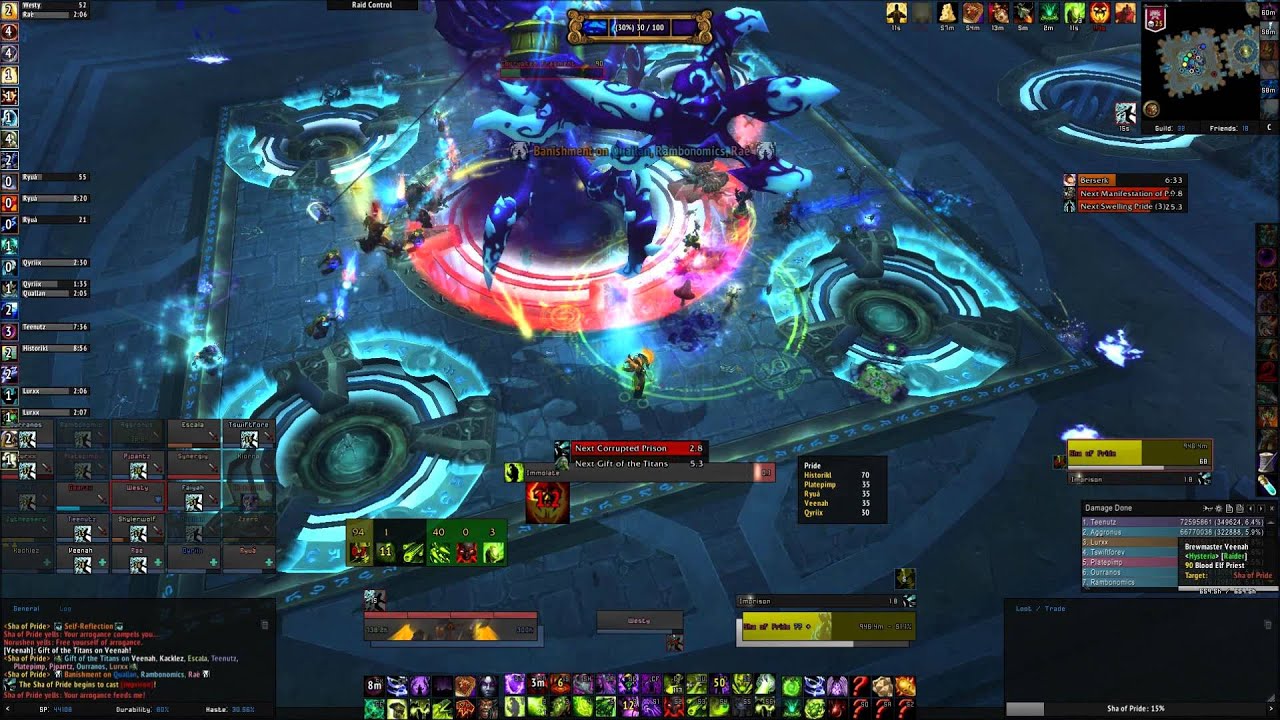 25 Man Heroic Sha of Pride (Warlock PoV)