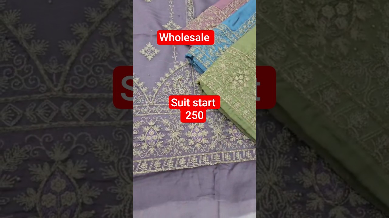 Party wear Handwork thread work suit