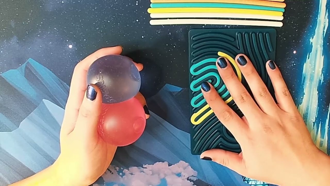 ASMR Magnetic Pebble Sorting, Kinetic Sand Play || 2hr of Low Rumbly Voice, Whispers, and Chill~