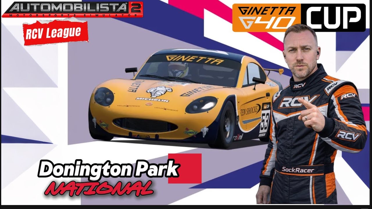 Flat-Out at Donington! | RCV League Round 2 | Ginetta G40 Cup