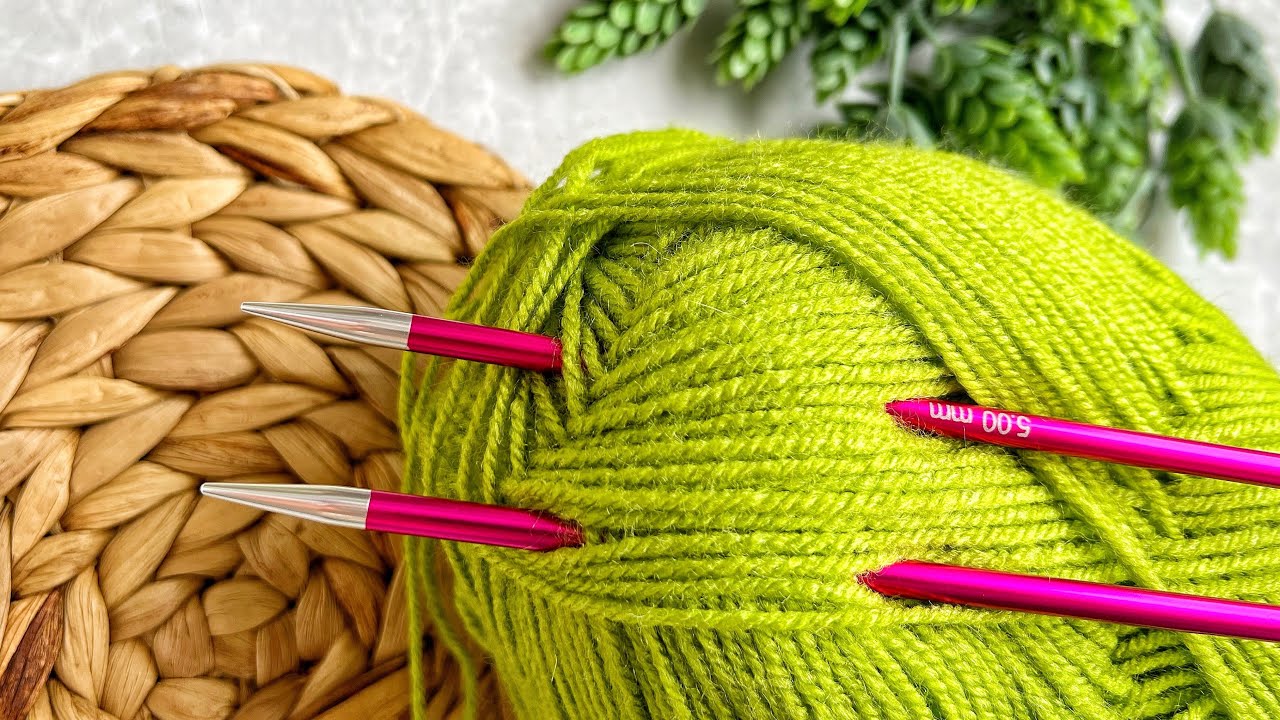 Wow! Very beautiful knitting stitch! Knitting for beginners. Free knitting pattern.