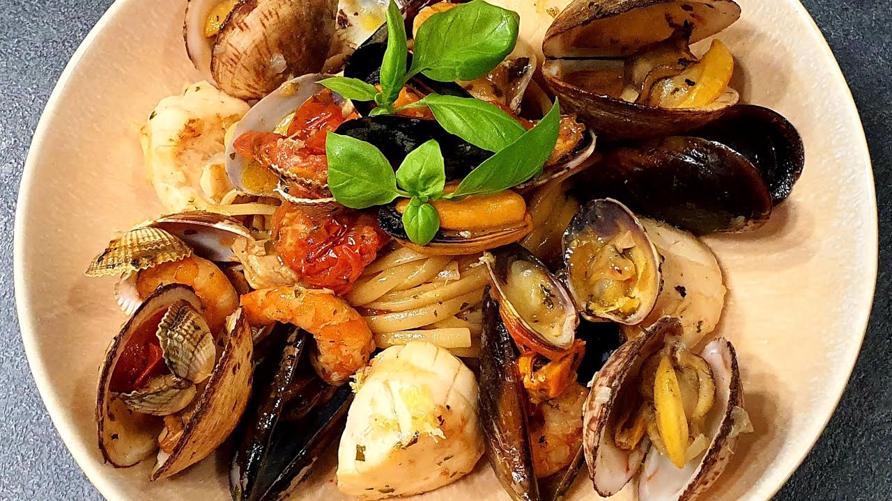 Linguine aux fruits de mer | Recette rapide et simple