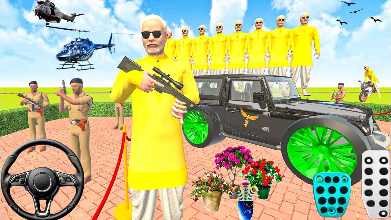 🌺PM MODI New Purchase 👑BLACK THAR _Indian Theft Aura Simulator💥Android Games i0s/ 2026 #viral #games