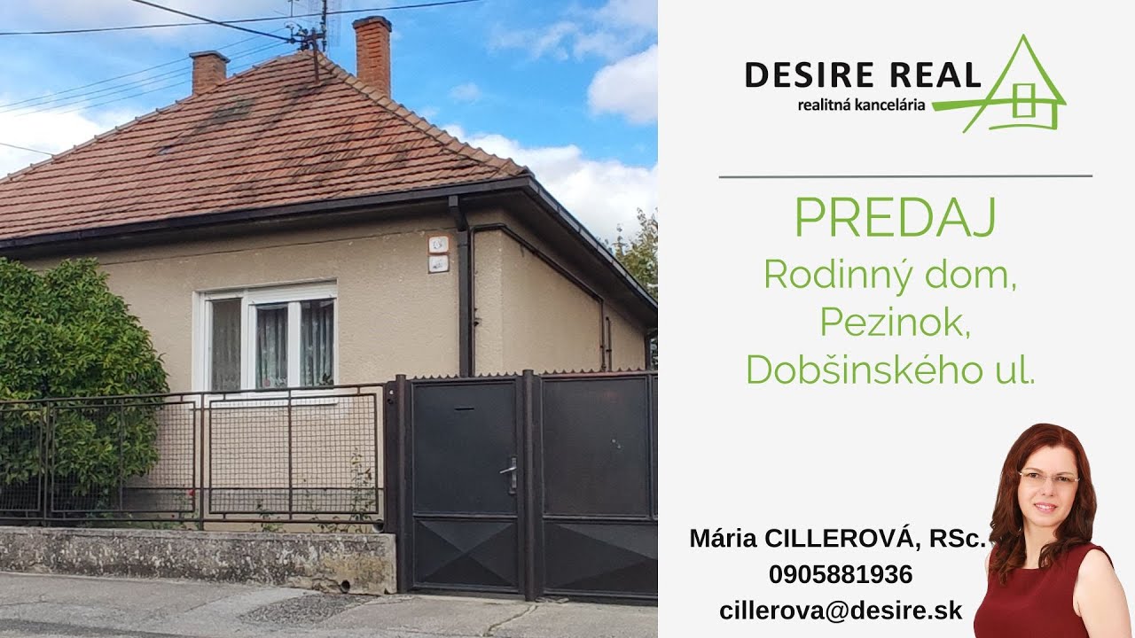 Na predaj: Rodinný dom v širšom centre, Dobšinského ul., Pezinok