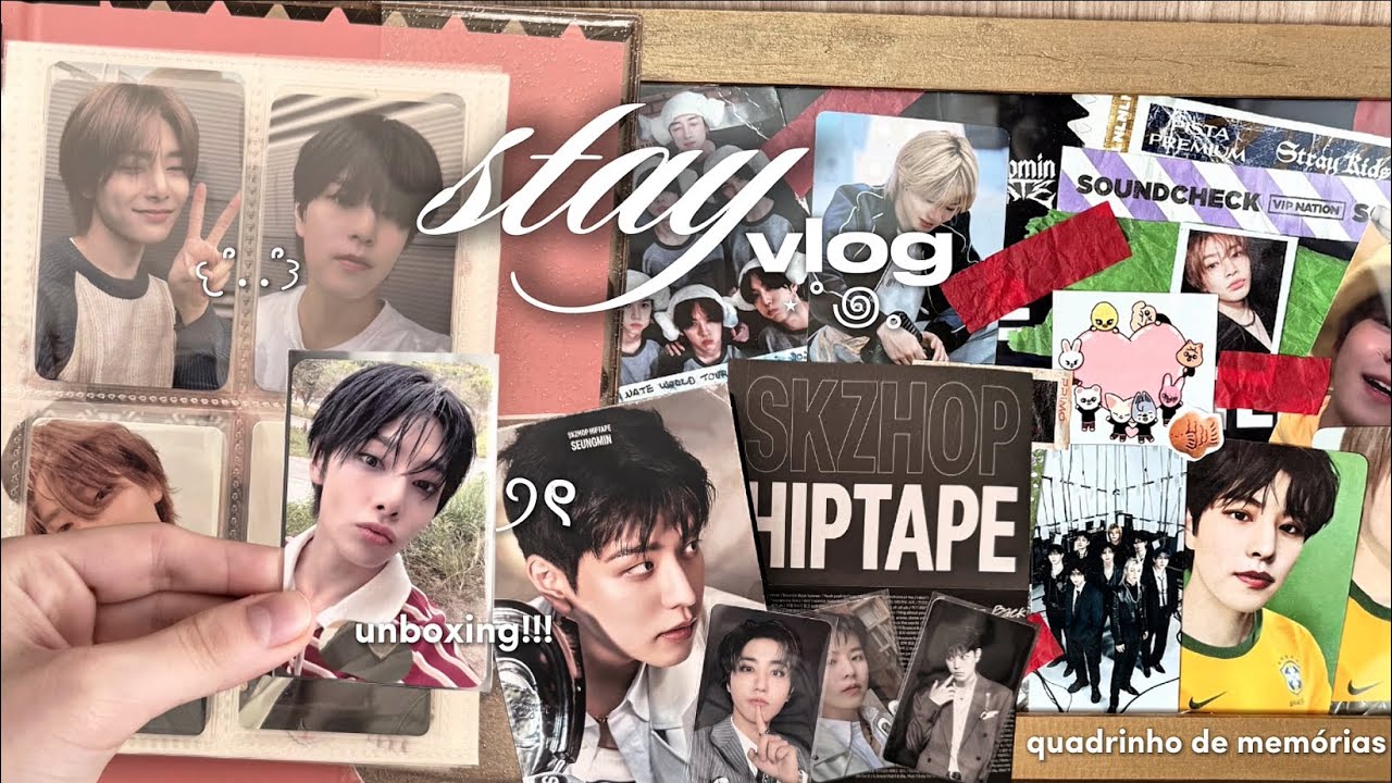 stay vlog ⋆˚𝜗𝜚˚⋆ quadro de memorias domiATE tour, unboxing,organizando coleção!!🐶🦊ִ ࣪𖤐
