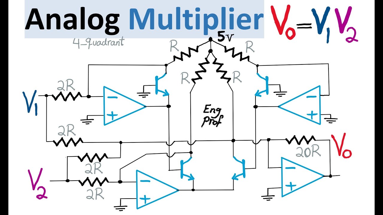 Analog Multiplier Circuit (4-quadrant): How does it work?