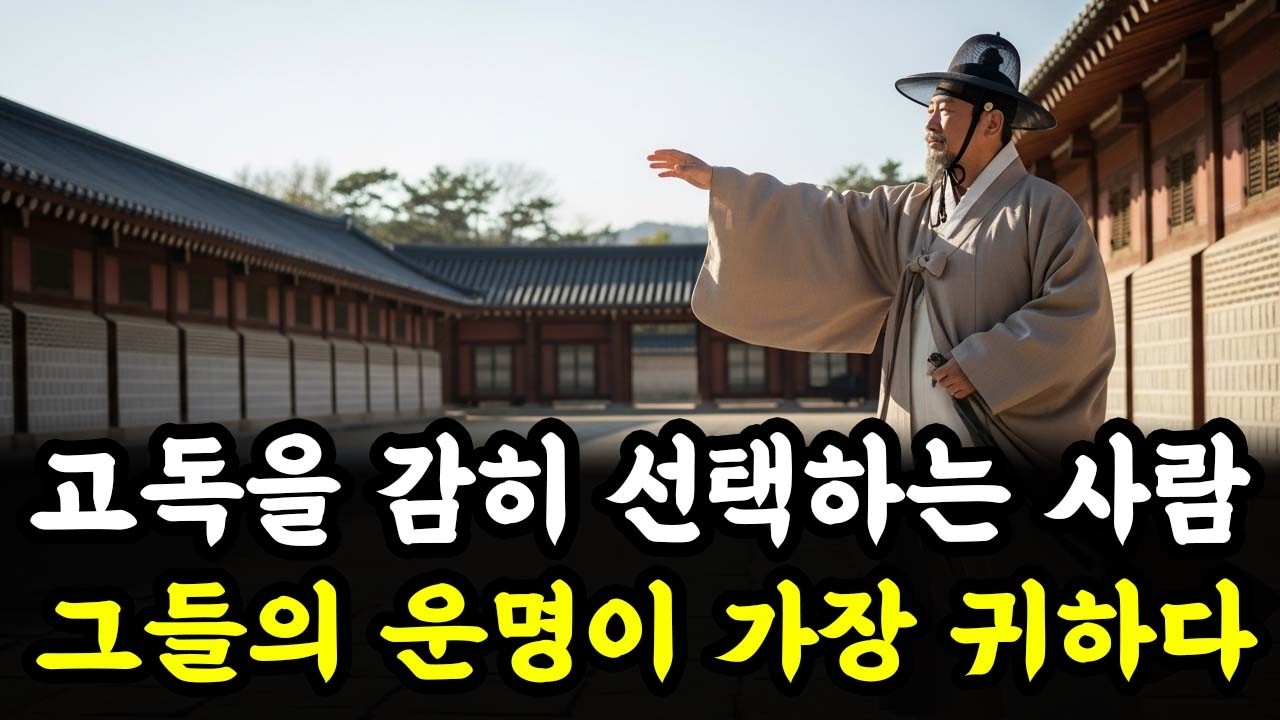 고독을 감히 선택하는 사람, 그들의 운명이 가장 귀하다 | 인생 철학 | 고인의 가르침