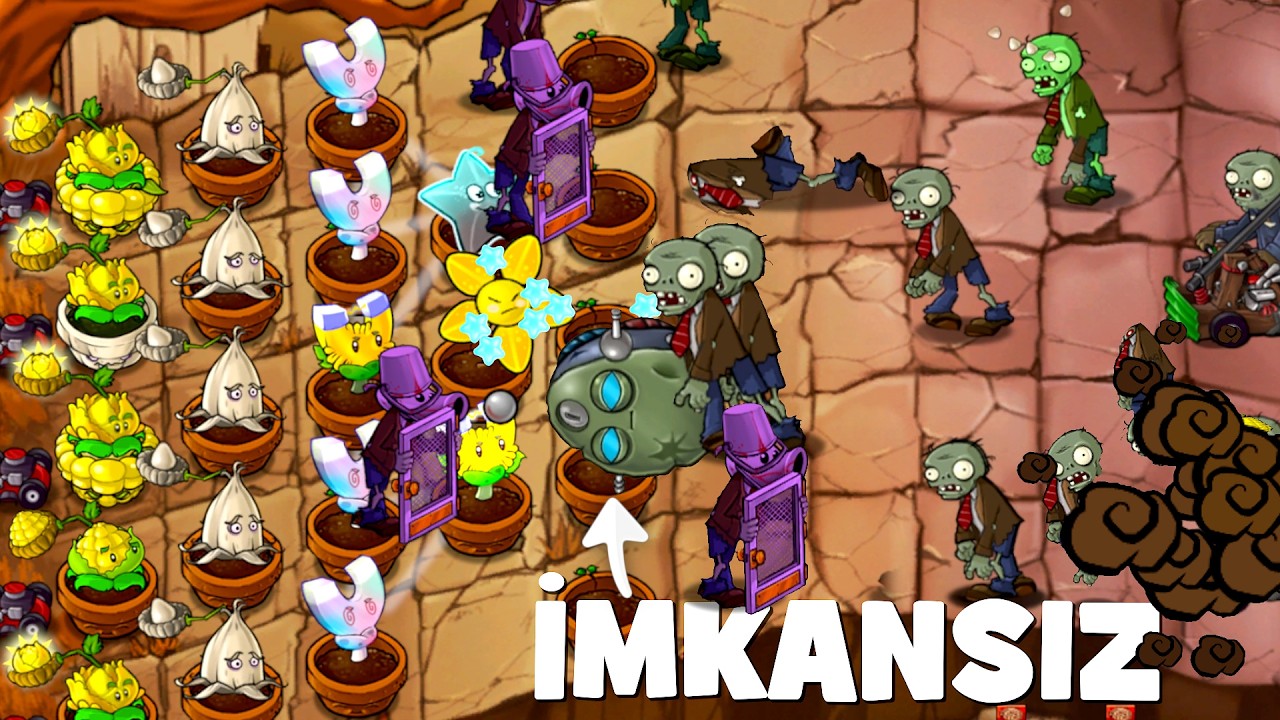🧟‍♂️ Zombilere Karşı İmkansız Çatı Savunması! - Bölüm 7 - Plants vs Zombies Fusion