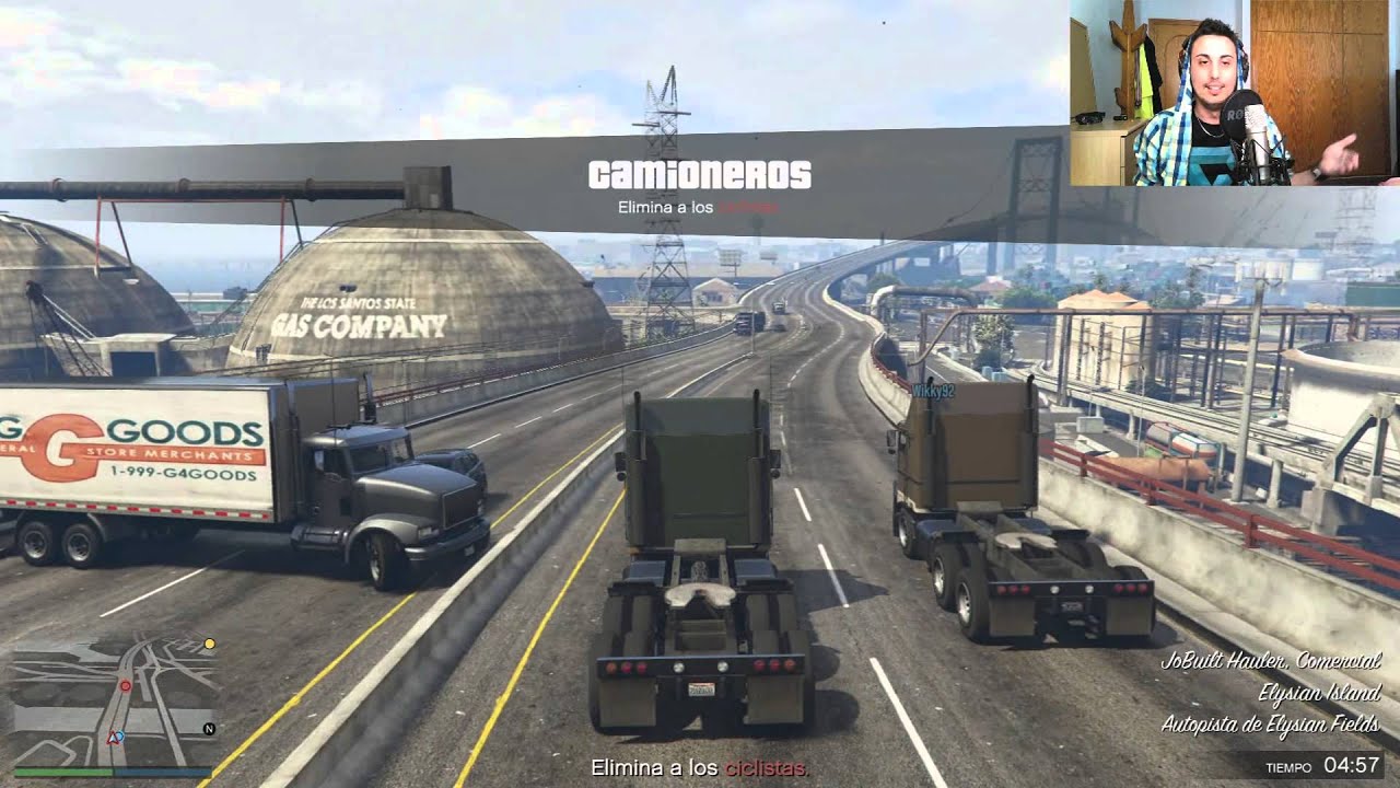 GTA V CAMIONES VS BICIS! LO QUE ME PASA A MI NO LE PASA A NADIE!! ME ATROPELLAN xFaRgAnx