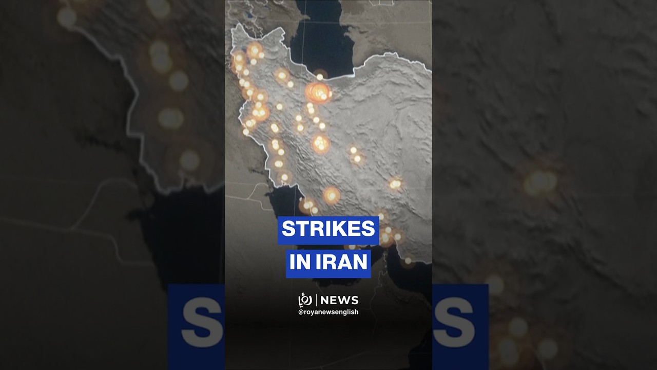 Animated map shows US, 'Israeli' strikes across Iran