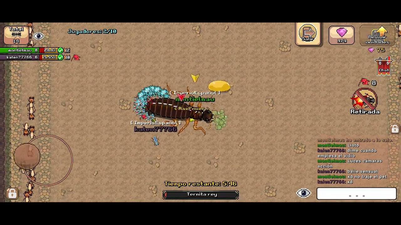 2 VS TERMITAS POCKET ANTS PERO 0 RECOMPENSAS 