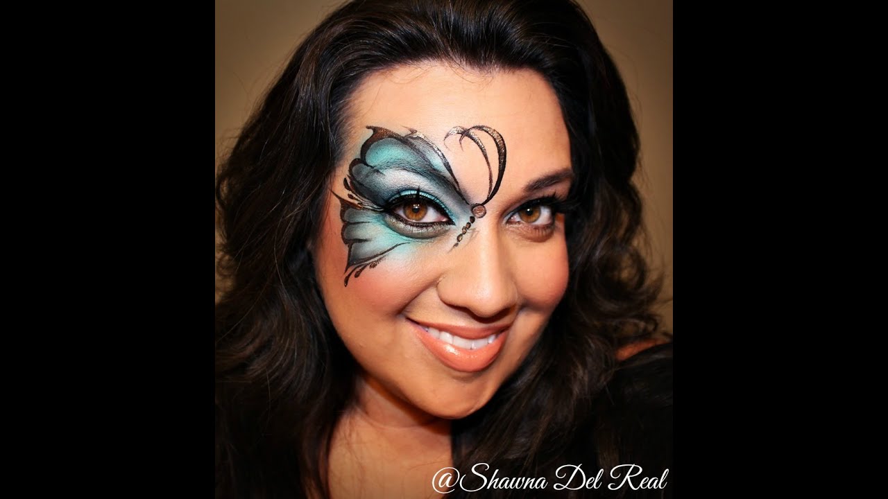 Butterfly airbrush face painting Tutorial