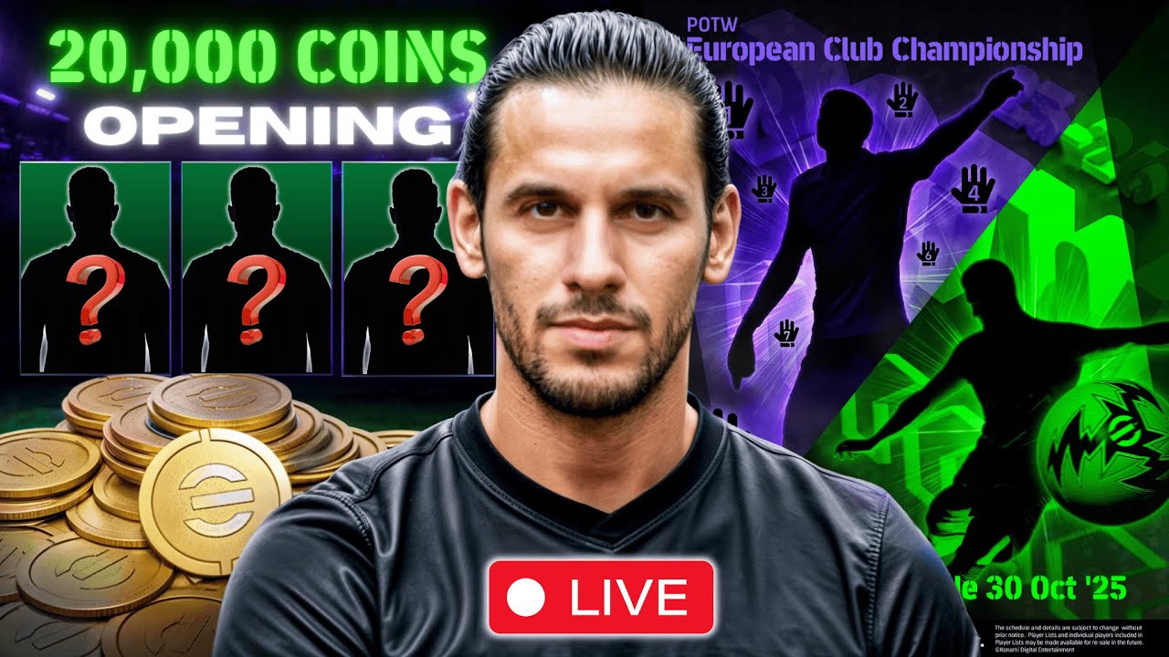 20,000 COINS PACK OPENING LIVE! 🔥 EVERYTHING New in eFootball 26 🔴 eFootball 2026 LIVE with Mednasah