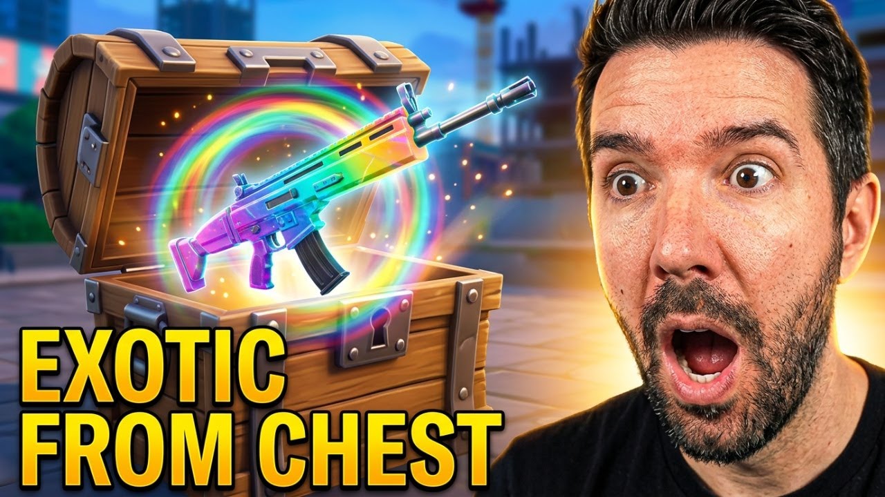 HE GOT THE EXOTIC HOLO TWISTER ASSAULT RIFLE FROM A NORMAL CHEST*FORTNITE* (C7S1)
