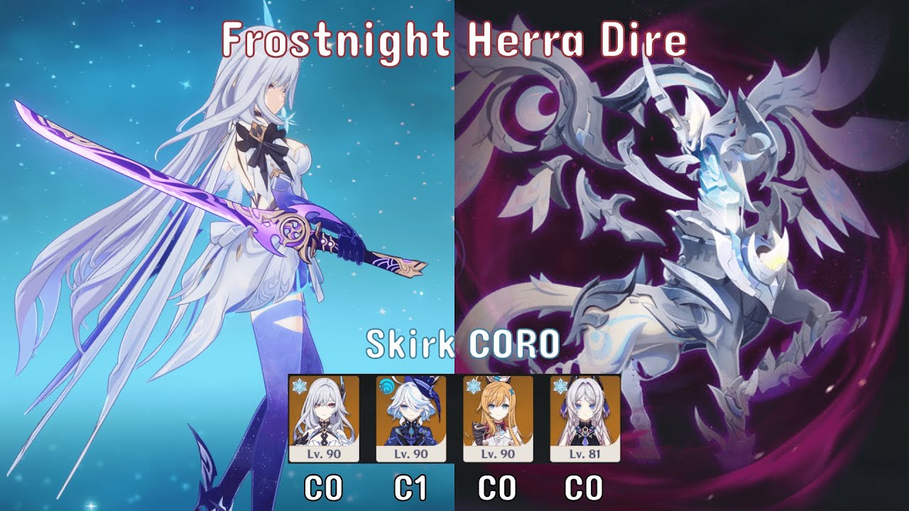 Skirk C0R0 Triple Cryo Dire Frostnight Herra - Stygian Onslaught 6.1