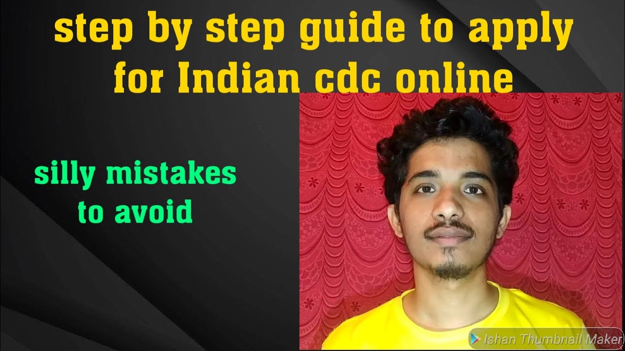 CDC Apply Online | How To Apply INDIAN CDC Step By Step  | Document Upload Mistake.