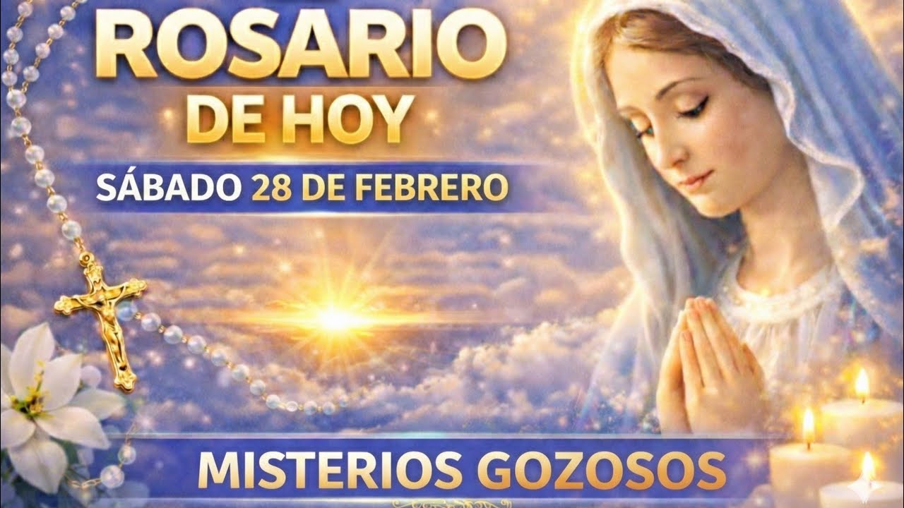 ROSARIO DE HOY SÁBADO 🙏✨ MISTERIOS GOZOSOS que ATRAEN PAZ, MILAGROS y BENDICIONES INMEDIATAS