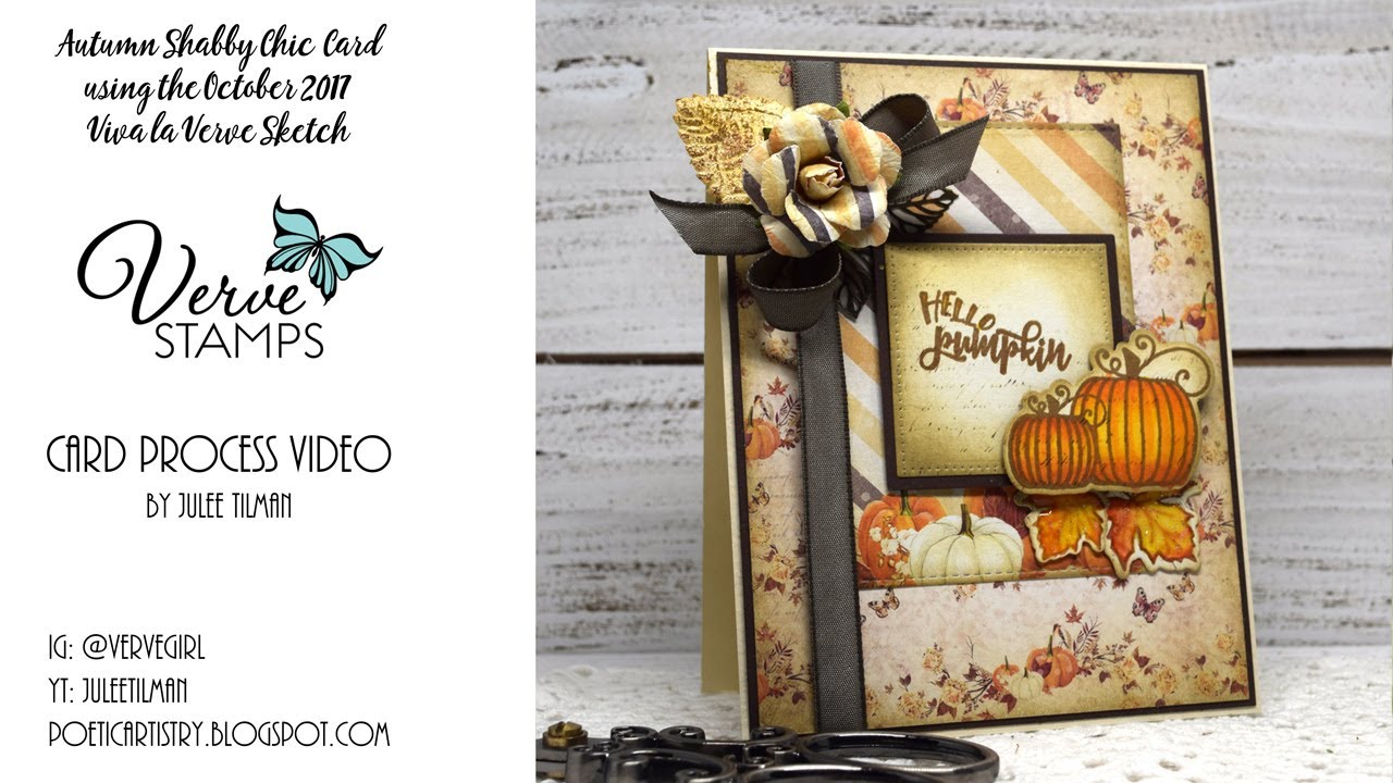 Verve Stamps Autumn Leaves Card Tutorial