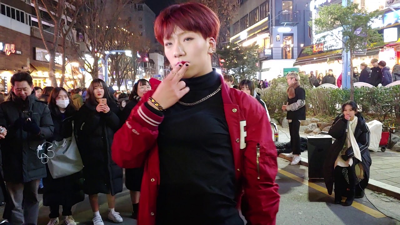 [Busking No1/HD] Red crew(레드 크루)_3rd anniversary(3주년)_AOA_like a cat(사뿐사뿐)/performance/홍대 버스킹/Kpop