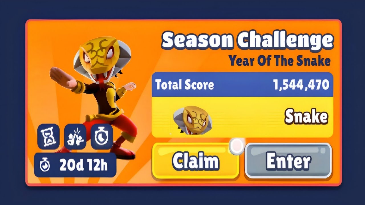 Subway Surfers 2025 : New SEASON CHALLENGE !! SNAKE 🐍🏮 Unlocked on Year Of The Snake 🐉 2024