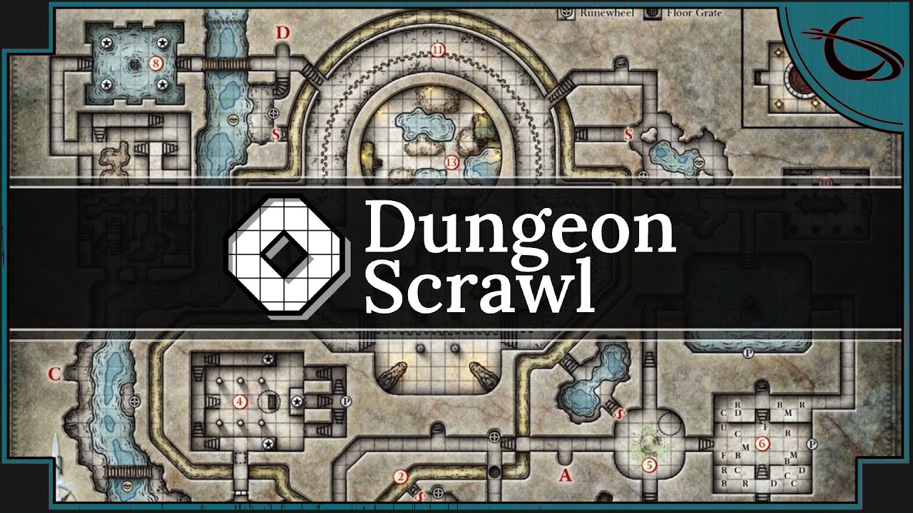 Dungeon Scrawl — бесплатный создатель карт подземелий