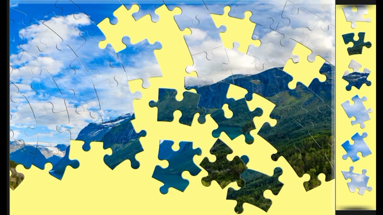 Lodal Valley Norway❤️❤️ jigsaw puzzle🧩🧩 \\ @funpuzzle1122 
