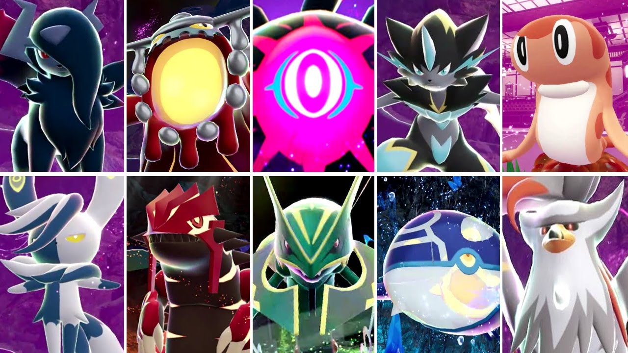 Pokémon Mega Dimension DLC - All Rogue Mega Evolution Intros & Splash Screens