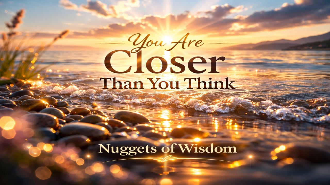 You Are Closer Than You Think | Manifest Your Dream Life (Nuggets of Wisdom)