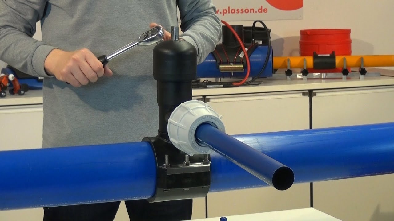 PLASSON Ventilanbohrarmatur aus PP Typ 7680