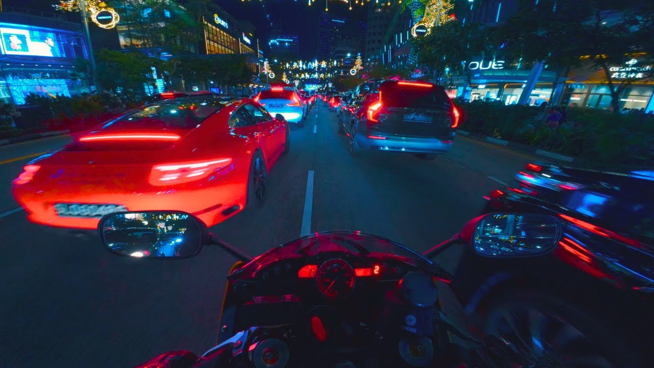 YAMAHA R6 Akrapovic | NIGHT CITY RIDE | POV