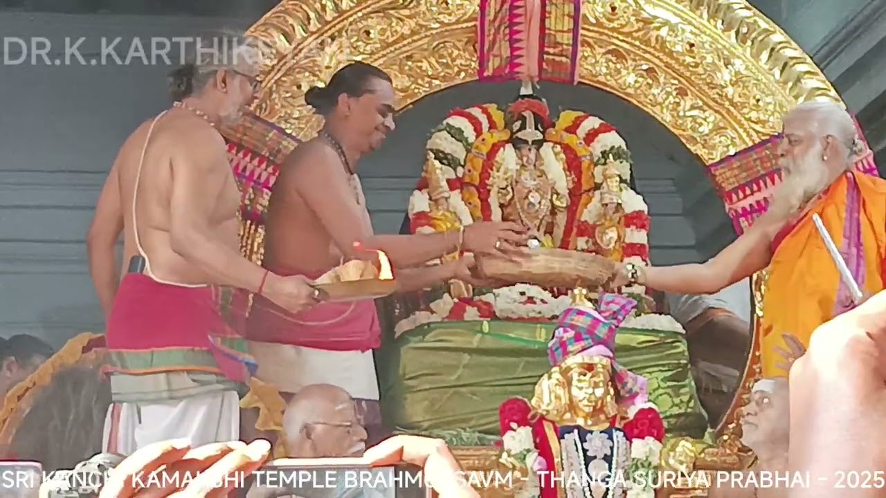 SRI KANCHI KAMAKSHI TEMPLE BRAHMOTSAVM - THANGA SURIYA PRABHAI - 2025