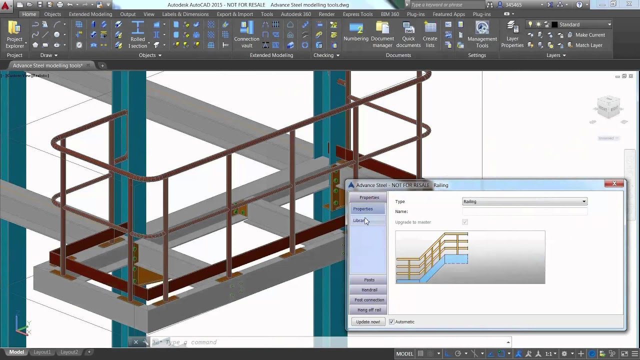 Autodesk Advance Steel 3 minute overview