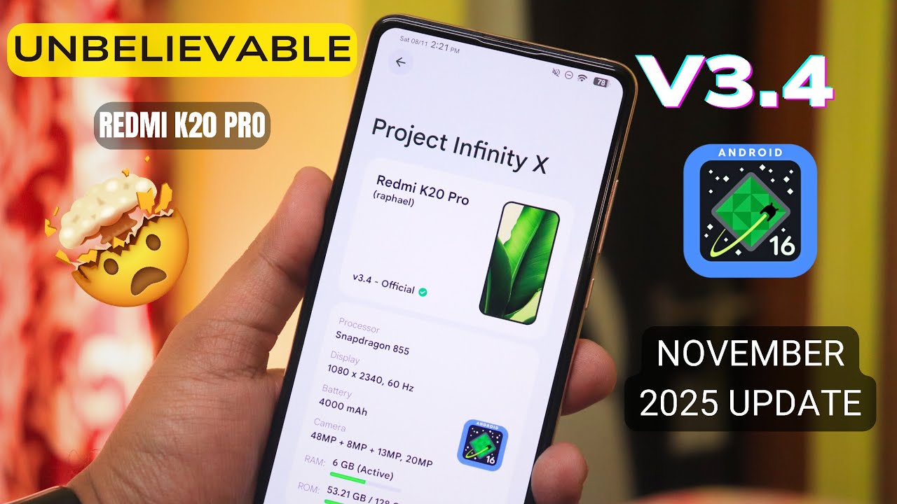 🚀 K20 Pro: ЛУЧШАЯ прошивка Android 16? Обзор InfinityX v3.4 💯