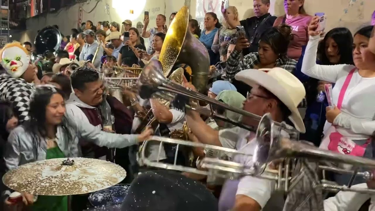 Carnaval San Lorenzo Achiotepec Hgo 2025-Banda Santa Marta 🔥🎺 Banda Corazón Guadalupano 👺🤠🎺❤️