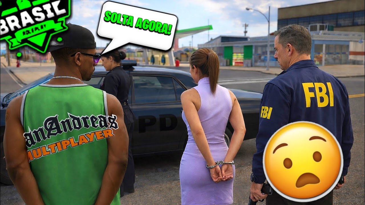 CIVIL ME SALVOU PRA EU NÃO SER PRESO 😃 BRASIL ROLEPLAY - GTA SAMP ANDROID/PC
