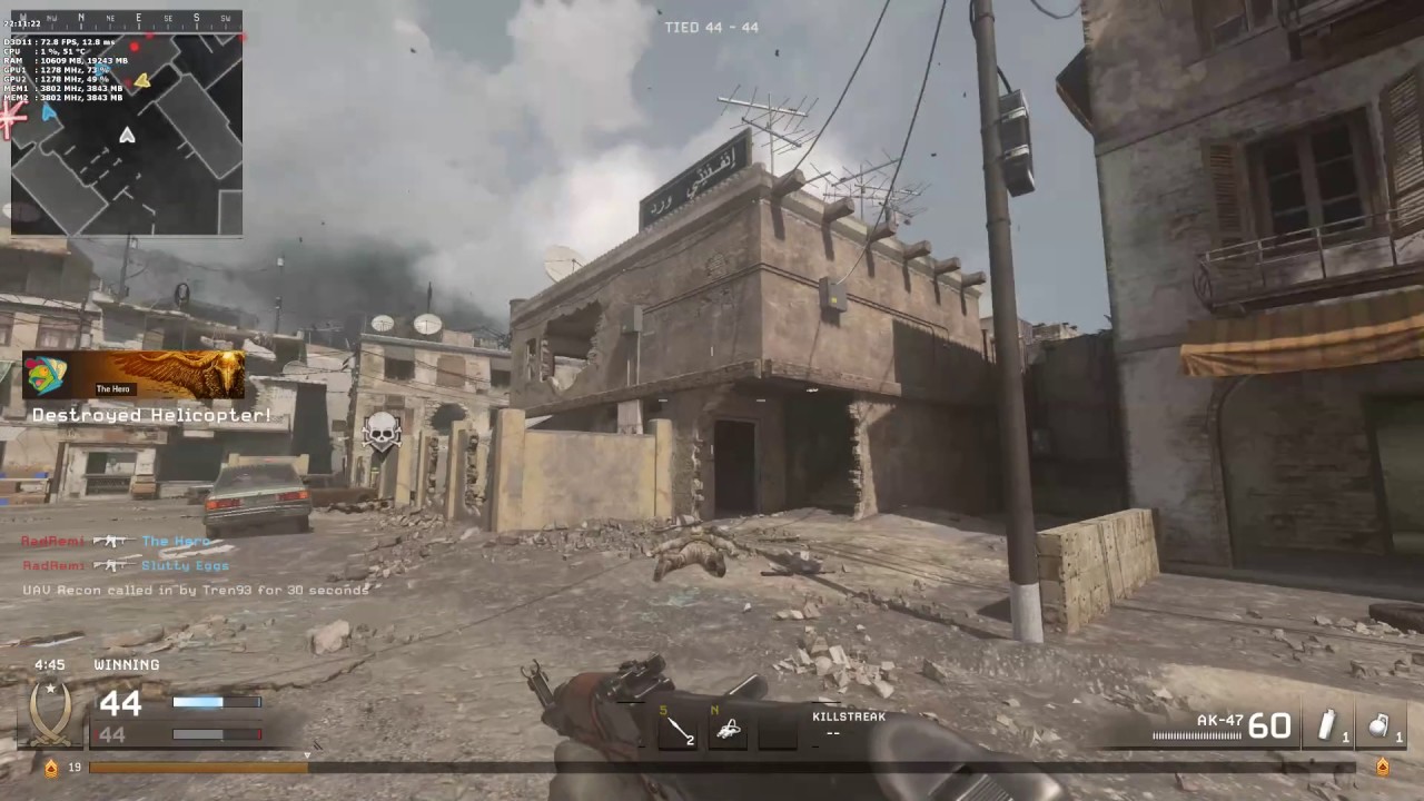 COD4: Remastered with Tren93. Good company, bad game lol