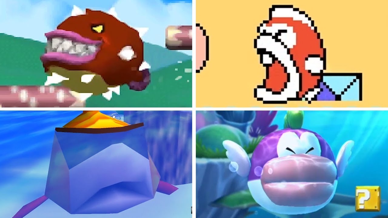 Evolution of - Big Cheep Cheep in Super Mario Games