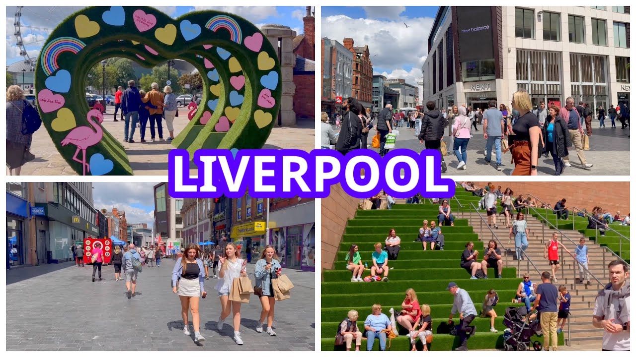 Liverpool City Centre Virtual Walk Tour 2024 // England Uk 🇬🇧