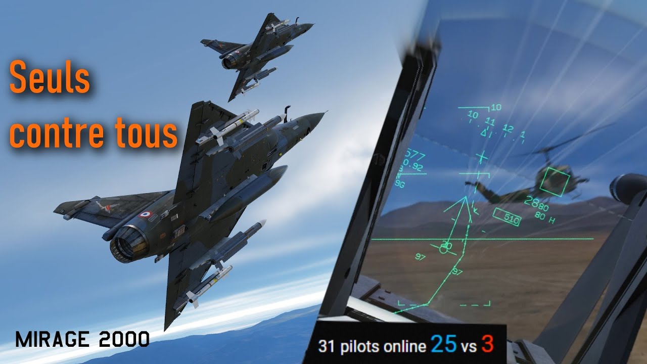 Seuls contre tous en Mirage 2000 - PvP & Chasse à l'Apache !