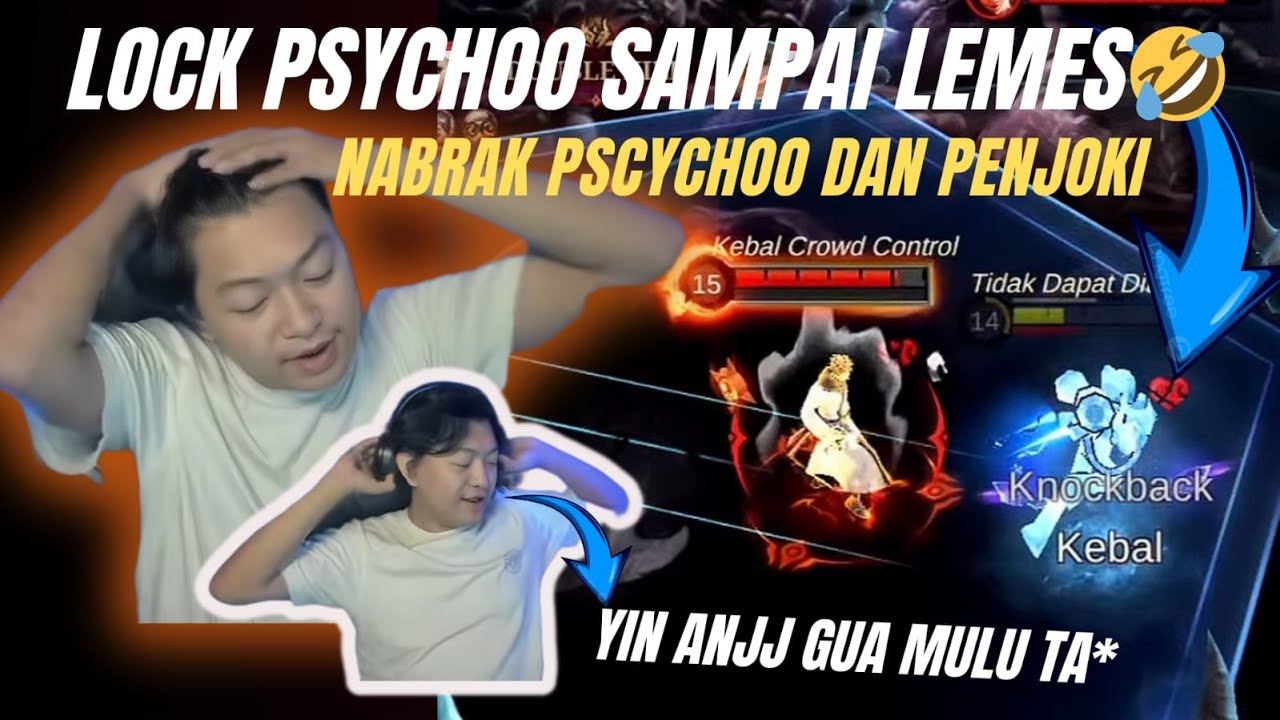 LOCK PSYCHOO SAMPAI EMOSI 🤣🤣 GLOBAL HERO VS PENJOKI - Mobile legends